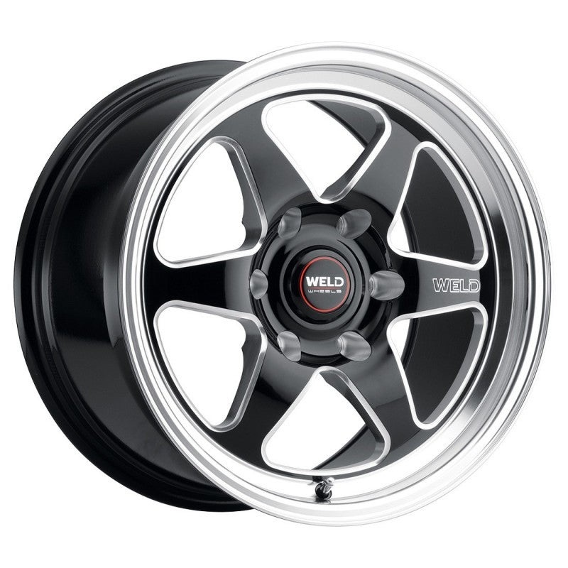 Weld S156 17×7 Ventura 6 Drag 6×127 ET10 BS4.375 Gloss BLK MIL DIA 78.1