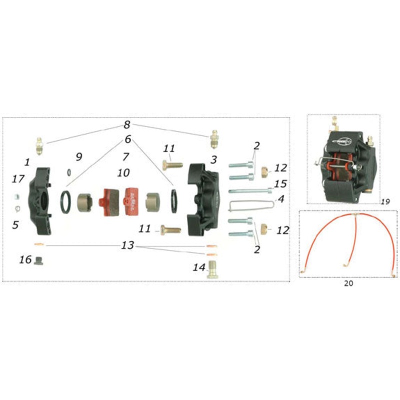 16. SBN.00369 CRG M10 Caliper Cap VEN05