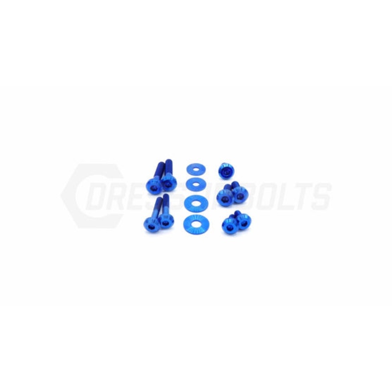 Dress Up Bolts 15-21 STI Titanium Hardware Intercooler Kit – Blue | SUB-018-Ti-BLU