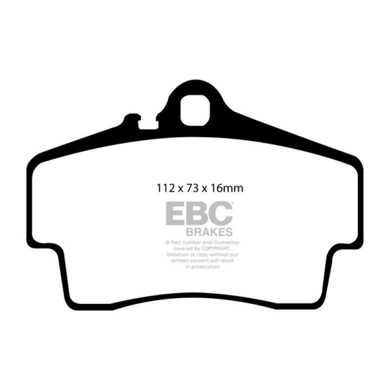 EBC 98-05 Porsche 911 (996) (Cast Iron Rotor only) 3.4 Carrera 2 Bluestuff Rear Brake Pads