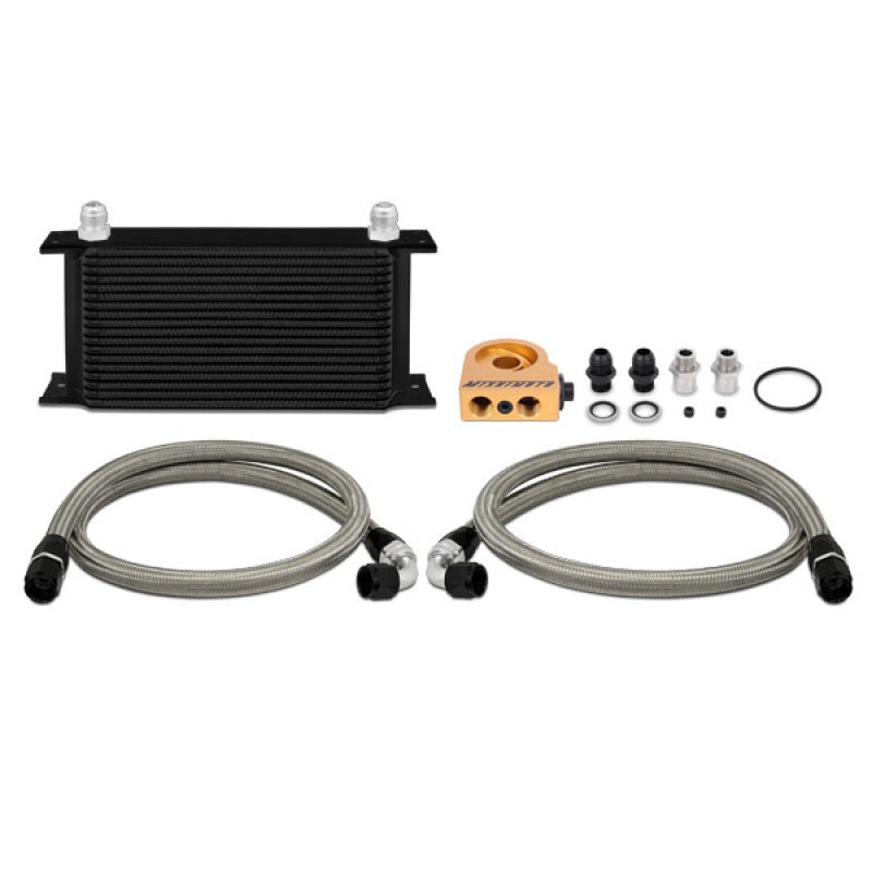 Mishimoto Universal 19 RowThermostatic Oil Cooler Kit – Black