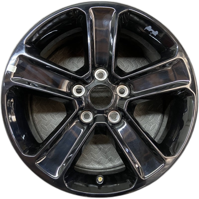 18″ WRANGLER 19-20 18×7.5 5 spoke straight spoke opt WBS gloss black Original OEM Wheel Rim