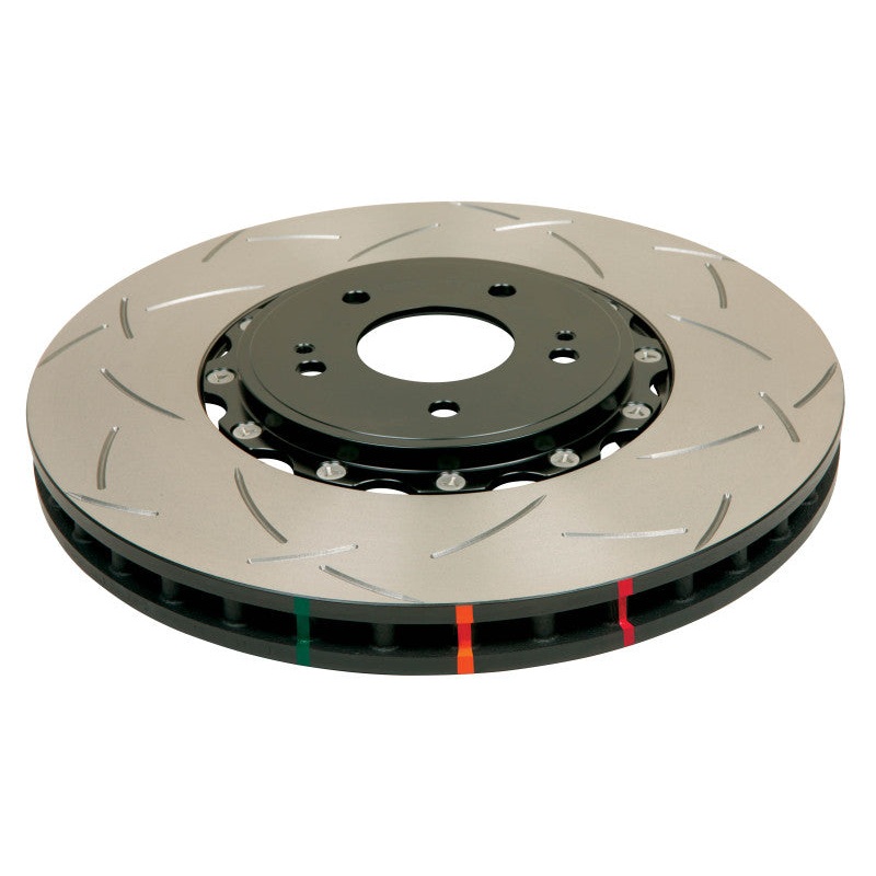 DBA 09+ Nissan GTR R-35 Rear Slotted 5000 Series 2 Piece Rotor Assembled w/ Black Hat