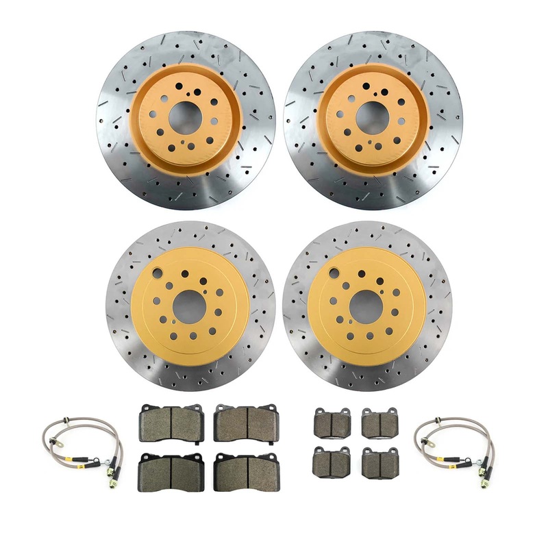 DBA 4000 XS Brake Rotor Package Deal – Choice of Pads – 2008-2021 WRX w/ 4/2 Piston STI Brembo Calipers