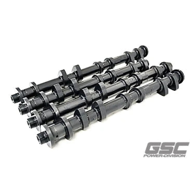GSC Cam Set. Use with Upgraded Turbos, 500-900WHP. Upgraded Springs required Road Race/Drag Race/ Street Nissan VR38DETT