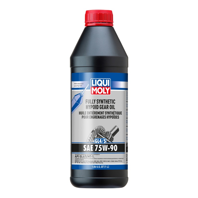 LIQUI MOLY 1L Fully Synthetic Hypoid Gear Oil (GL4/5) 75W90