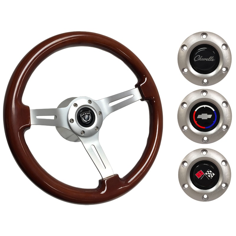 1969-77 Chevelle Steering Wheel Kit | Mahogany Wood | ST3027S