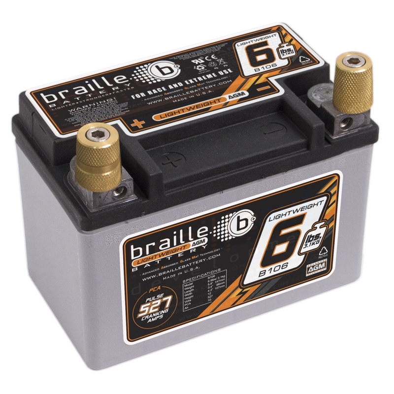 Braille Lightweight AGM battery – 6lbs