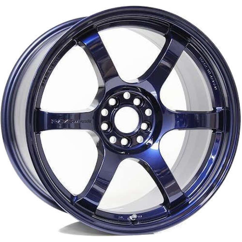 Gram Lights 57DR 18×10.5 +12 5-114.3 Eternal Blue Pearl Wheel (MOQ 20)