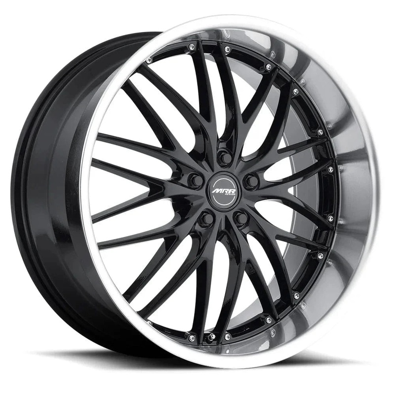 MRR GT1 18″ 5×112 Black Machine Lip