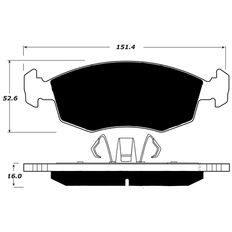 Porterfield Brake Pads for 2016 FIAT 500