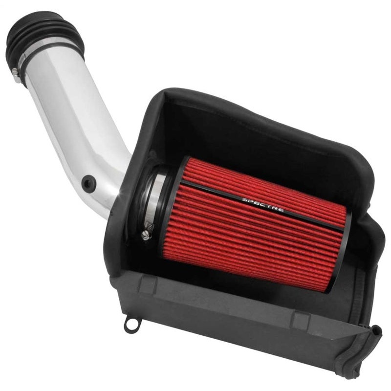 Spectre 94-97 Ford SD 7.3L DSL Air Intake Kit – Polished w/Red Filter