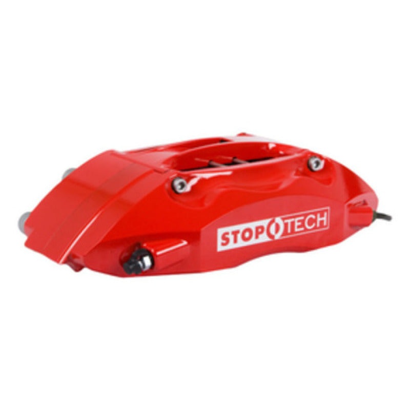StopTech BBK 99-03 Audi S3/98-06 TT Front w/ Red ST-40 Calipers Drilled 355x32mm Rotors/Pads/Lines