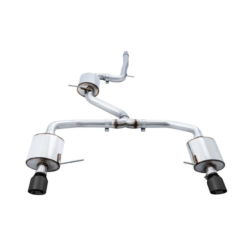 AWE Tuning 19-21 Volkswagen Jetta GLI Mk7 Touring Exhaust – Diamond Black Tips (Fits High-Flow DP)