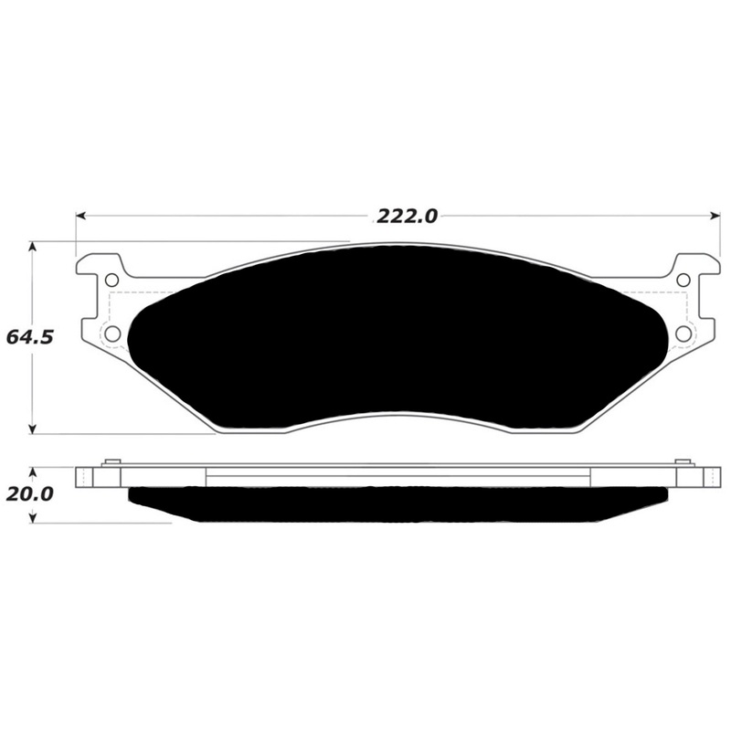 Porterfield Brake Pads for 2008 FORD F450 Super Duty