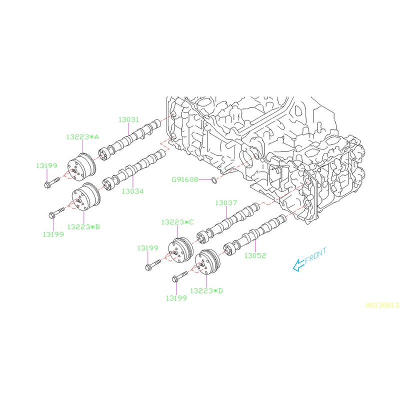 Subaru OEM Engine Timing Camshaft Sprocket Passenger Side Exhaust – 15-21 WRX