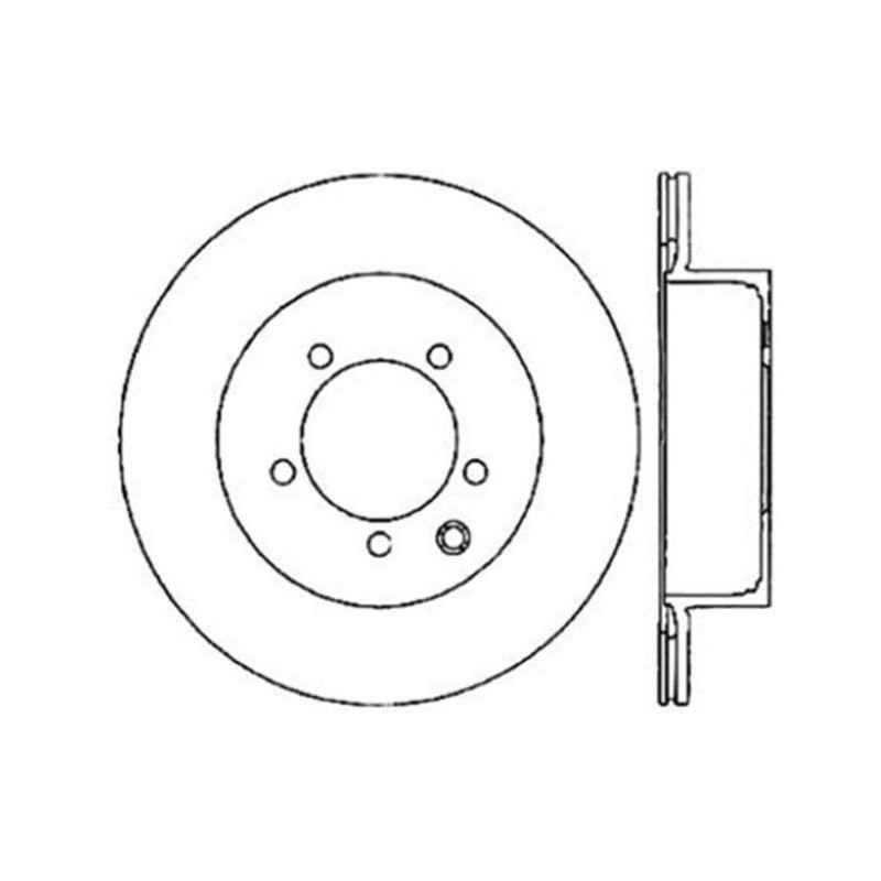 StopTech 03-04 Infiniti G35 / 03-05 G35X / 03-05 Nissan 350Z Cross Drilled Right Rear Rotor