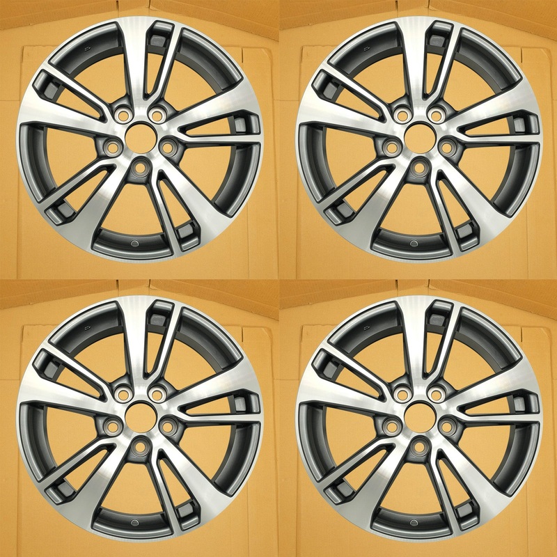 For Toyota RAV4 OEM Design Wheel 17 17×7 2016-2018 Machined Grey Set of 4 Replacement Rim