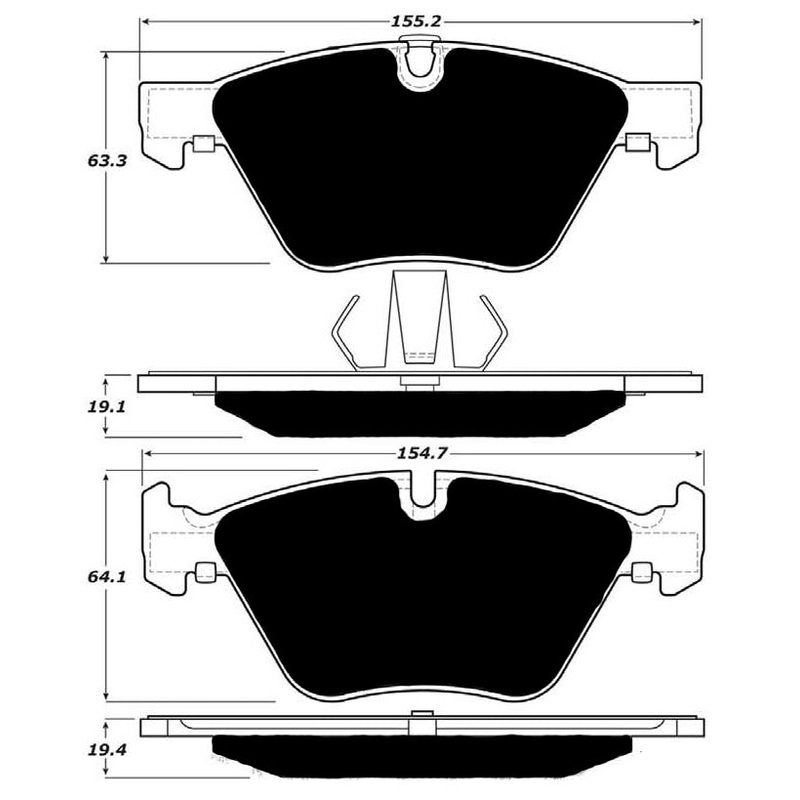 Porterfield Brake Pads for 2007 BMW 328 Series