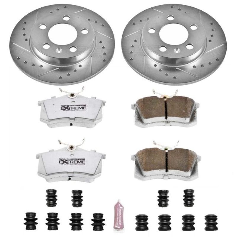 PowerStop Power Stop 00-06 Audi TT Quattro Rear Z26 Street Warrior Brake Kit