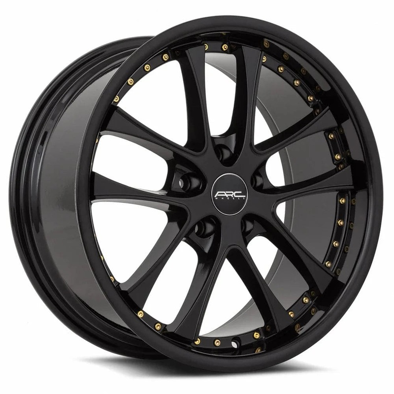 VORS AR5 19″ 5×115 All Black Gold Rivet