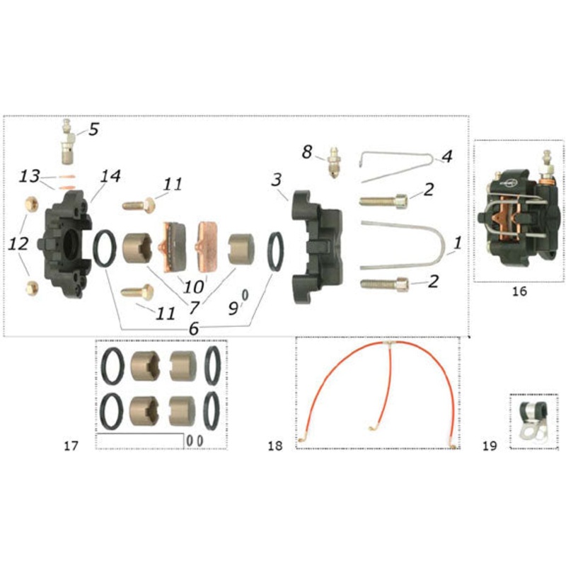 10. AFS.01048 CRG Ven04 Front Brake Pad – SET OF FOUR
