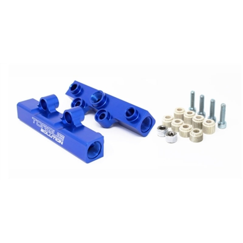 Torque Solution Top Feed Fuel Rails: 02-14 Subaru WRX / 07-18 STI – Blue