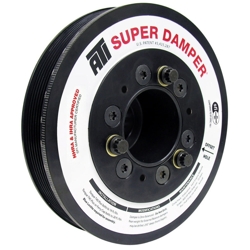 ATI Damper – 7.48in – Alum – 6 Grv – Dodge – 05-10 – 17 Per OD – Non VVT 6.1L/392/426 – 3 Ring