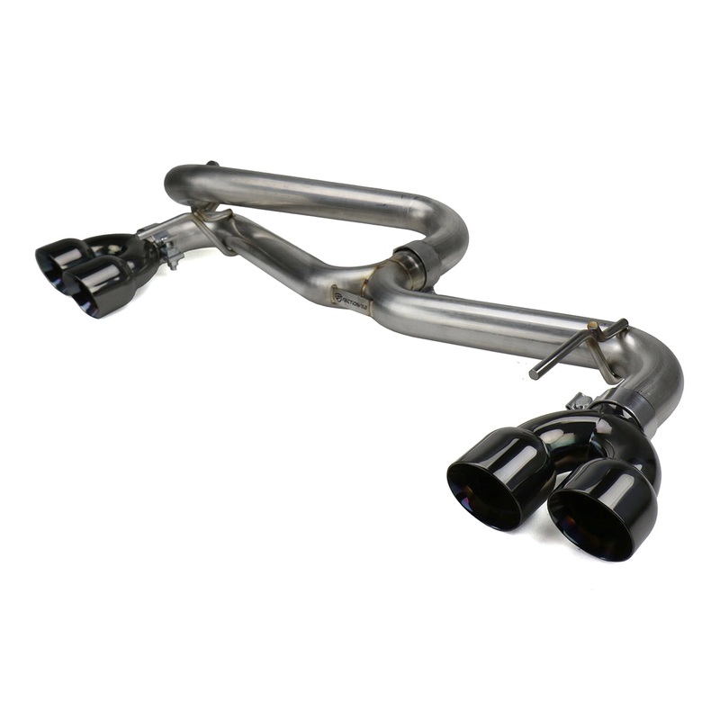 FactionFab Axle Back Exhaust w/ Black Tips – 2008-2014 STI Hatchback / 2011-2014 WRX Hatchback