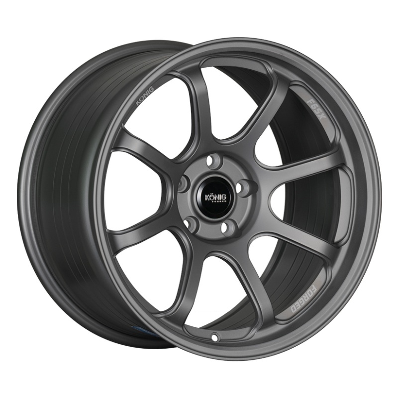 Konig Forged F6SX 18×10 5×120 ET40 Satin Grey Wheel (Knurled Bead)