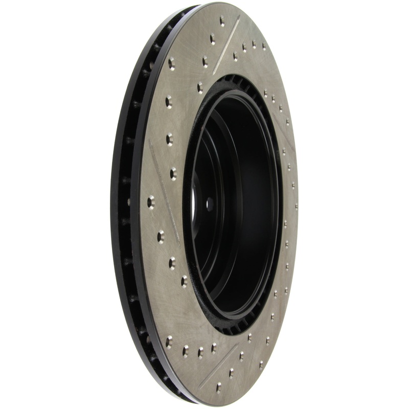 StopTech 06 BMW 330 / 07-09 BMW 335 Slotted & Drilled Left Rear Rotor