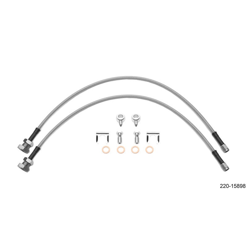 Wilwood Flexline Kit 24in 7/16-20in Banjo – 5/8-26in Male Bulkhead (Fits D52 Caliper)