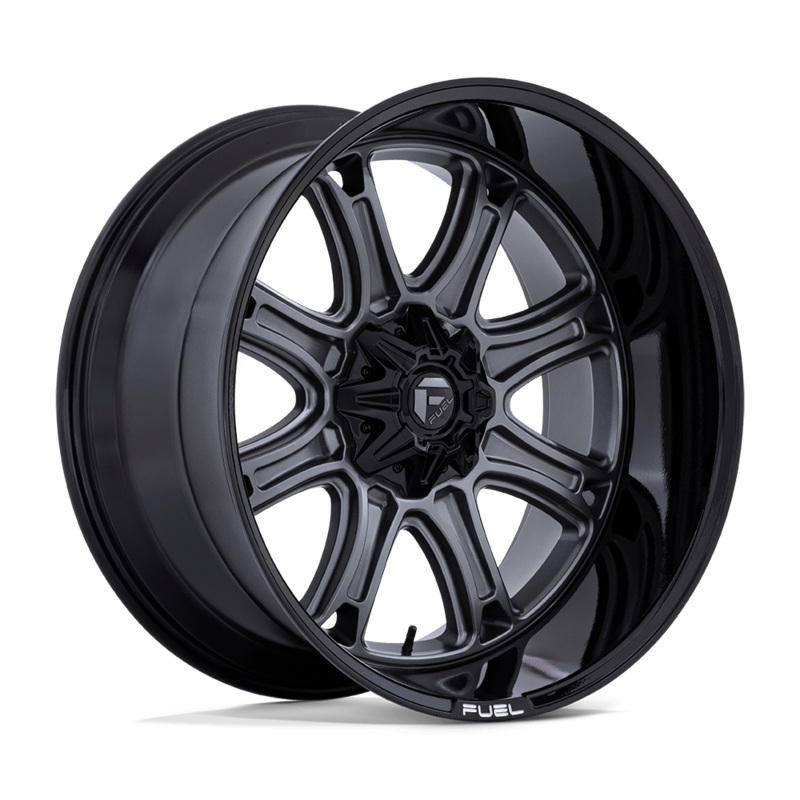 Fuel Wheels Darkstar 24″ 6×114.3/6×139.7 Matte Gunmetal With Black Lip