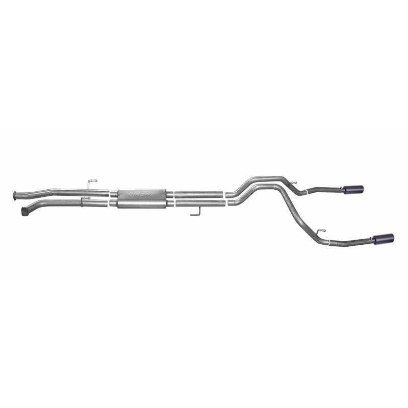 Gibson 08-13 Toyota Tundra Base 5.7L 2.5in Cat-Back Dual Split Exhaust – Black Elite