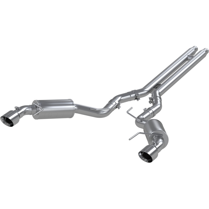 MBRP 3-In Street Dual Exit Cat-Back Exhaust w/ Stainless Steel Tips | 2015 – 2017 Ford Mustang GT (S7277409)