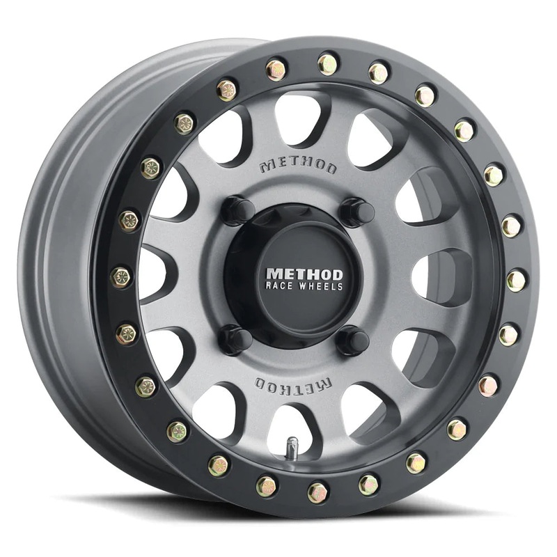 Method MR401 UTV Beadlock 15×7 5+2/+38mm Offset 4×136 106mm CB Titanium w/MB Ring w/BH-H24100 Wheel |MR40157047852B