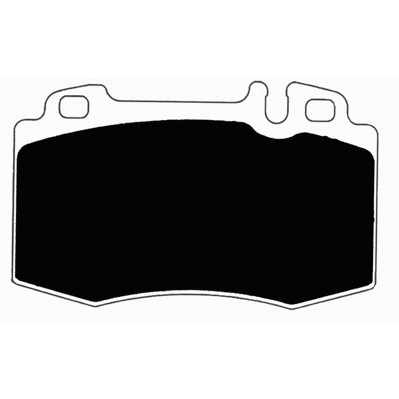 Porterfield Brake Pads for 2008 MERCEDES-BENZ SLK55 AMG 6 Piston Front Caliper