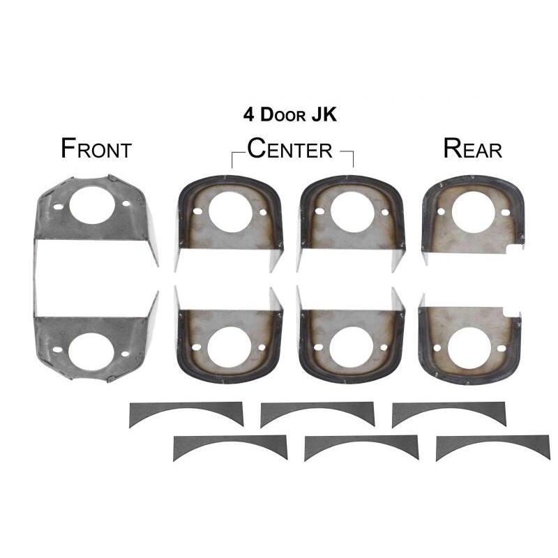 Rust Buster 2007-2018 Jeep Wrangler 4-Door Frame Body Mounts