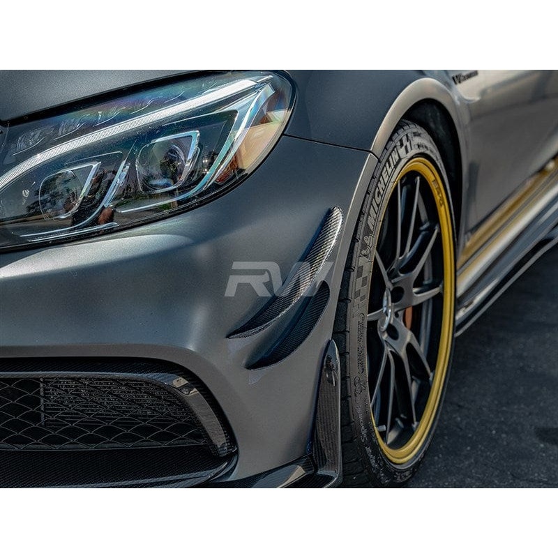 RW Carbon Carbon Fiber Canards – Mercedes / W205 / C63 / C63S