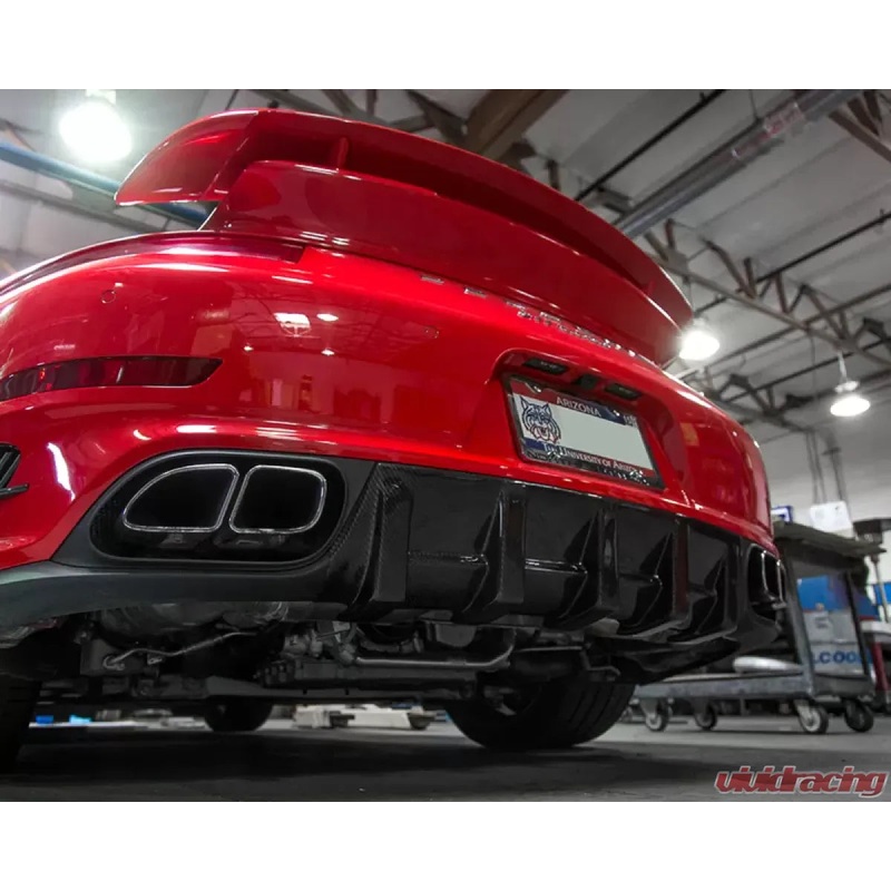 VR Aero Carbon Fiber Rear Diffuser – Porsche 911 Turbo (991.1)