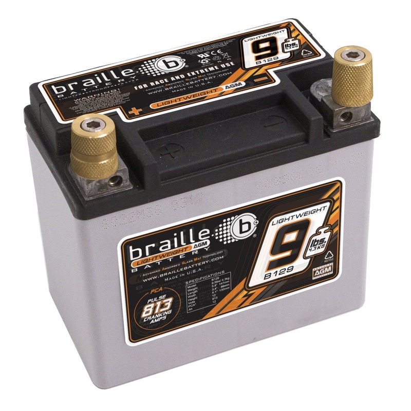 Braille Lightweight AGM battery – 9lbs