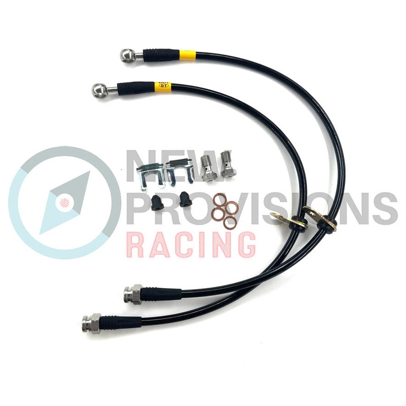 New Provisions Racing Rear Stainless Steel Brake Lines Stealth Version – 2022+ WRX