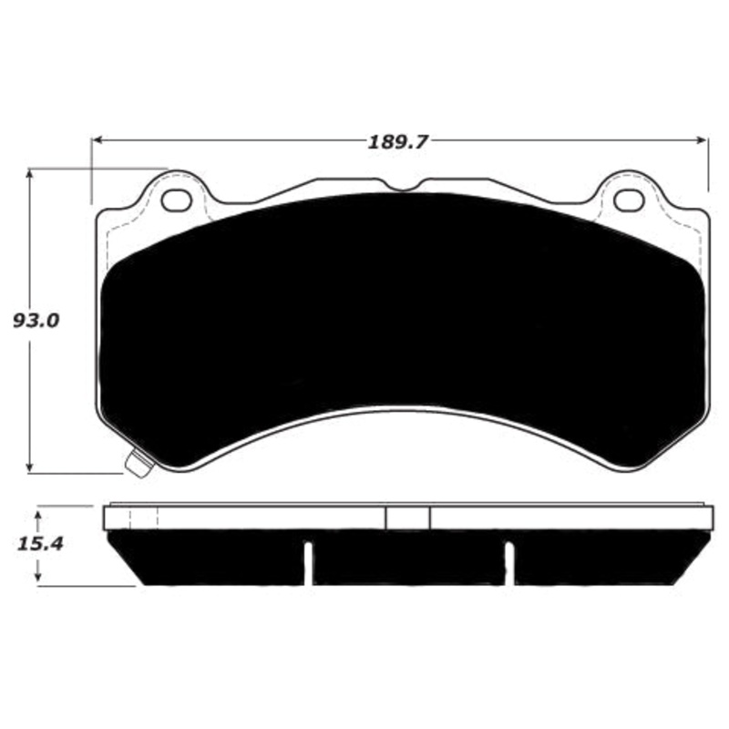 Porterfield Brake Pads for 2016 CADILLAC ATS-V