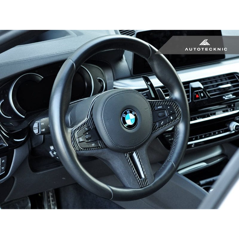 AutoTecknic Carbon Alcantara Steering Wheel Trim – G01 X3 | G02 X4
