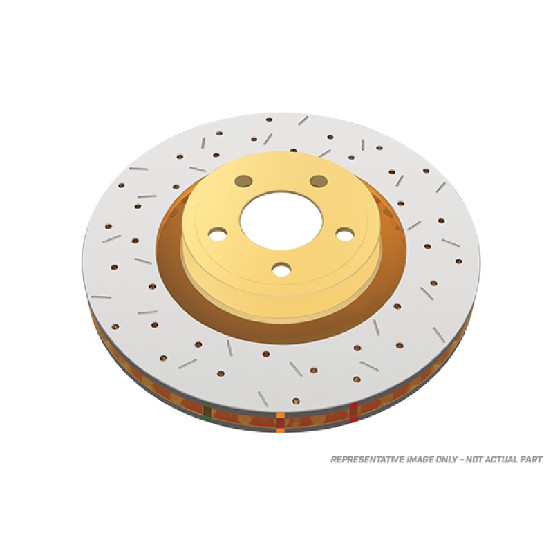 DBA 03-06 BMW Z4 2.5L Front Drilled & Slotted 4000 Series Rotor