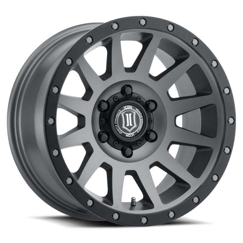 ICON Compression 17×8.5 6×5.5 0mm Offset 4.75in BS 106.1mm Bore Titanium Wheel