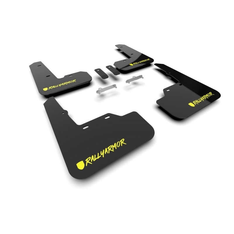 Rally Armor 22-25 Subaru WRX Black UR Mud Flap Altered Font Light Green Logo