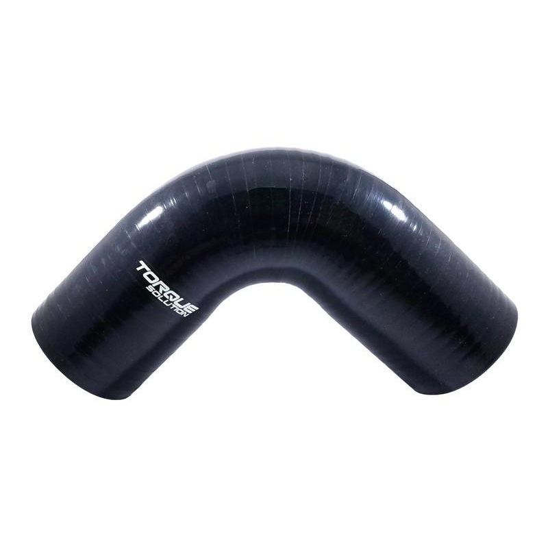 Torque Solution 90 Silicone Elbow Hose – 3in (TS-CPLR-90D3BK)