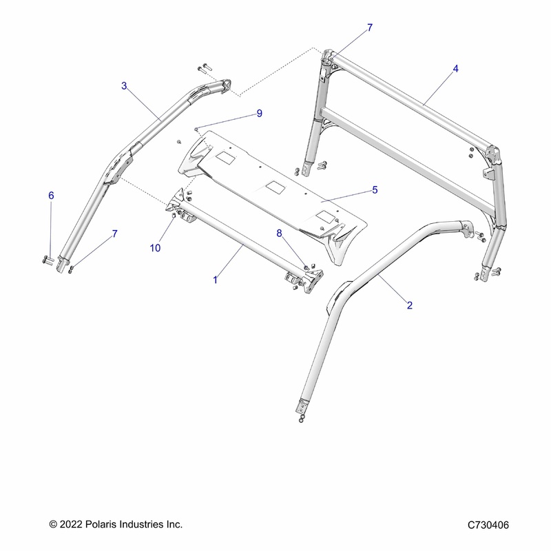 Weld-Rops,Frt Support,Sltd,Blk by Polaris