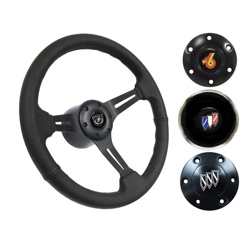 1969-89 Buick Telescopic Steering Wheel Kit | Black Leather | ST3060BLK